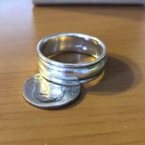 Sterling Silver Cigar Band Ring
